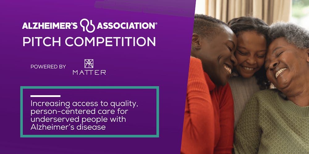 Banner image for Second Annual Alzheimer’s Association<sup>®</sup> Pitch Competition